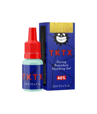 Gel anestetico TKTX 40% in flacone con scatola blu