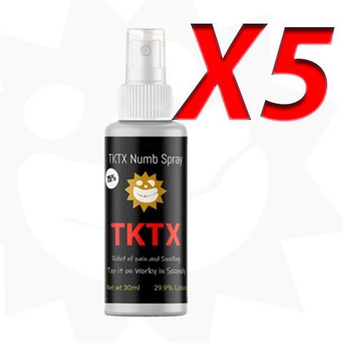 ✅ Confezione da 5 SPRAY ANESTETICO TKTX 15 ml DURANTE🤩 - Offerta limitata